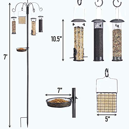 North States Bird 1862 Ultimate Station Birdfeeder, Black - Thumbnail 5