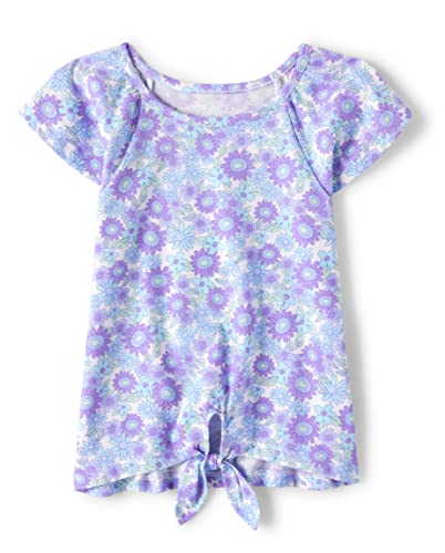 The Children's Place,Sleeveless Tie Front Tank Top,Iris Pop,XLarge (14)