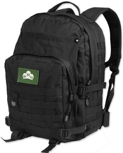 American Shield Pattonc series Laptop backpack--TRUE WATERPROOF.Super capacity 40L/45L.computer notebook tablet,knapsack,rucksack army knife Militery style bag for man woman Travel Leisure Fashion-ASPC40L-e1 (08 Black (45L))