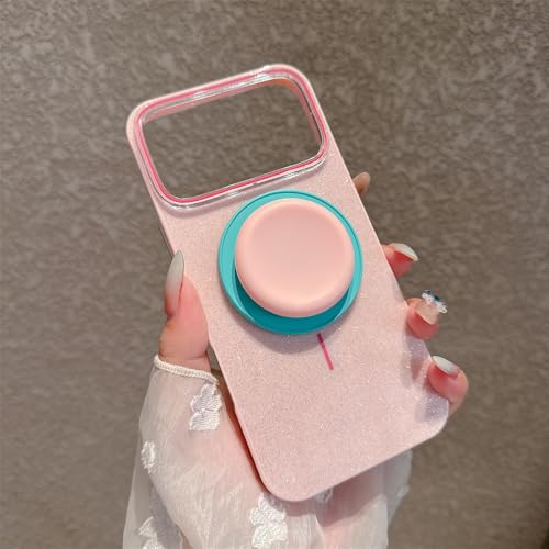Étui magnétique pailleté pour iPhone 16 et 17 Air rose