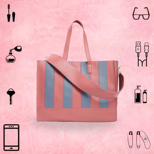 Image of JENN Weekender Tote Bag - Stylish and Durable Travel Tote for Women | Large Capacity Handbag for Short Trips, Getaways, Gym, or Daily Commute
