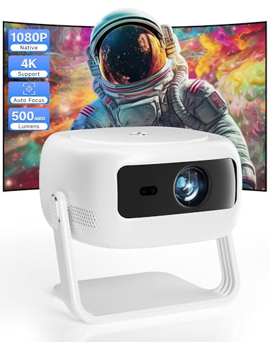 Image of XIAPIPRO 400ANSI 1080P Full HD Projector, Home Theater Projector with WiFi & Bluetooth, LED Projector for Movies, Gaming, and Outdoor Use – Compatible with TV Stick, Laptop, Smartphone, USB, HDMI