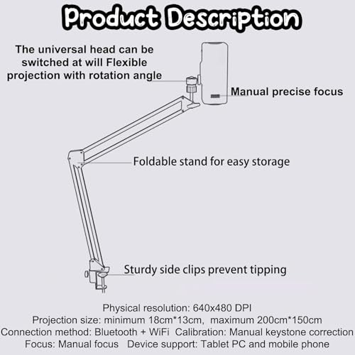 Proyector de dibujo con soporte de calco óptico para tabletas 3