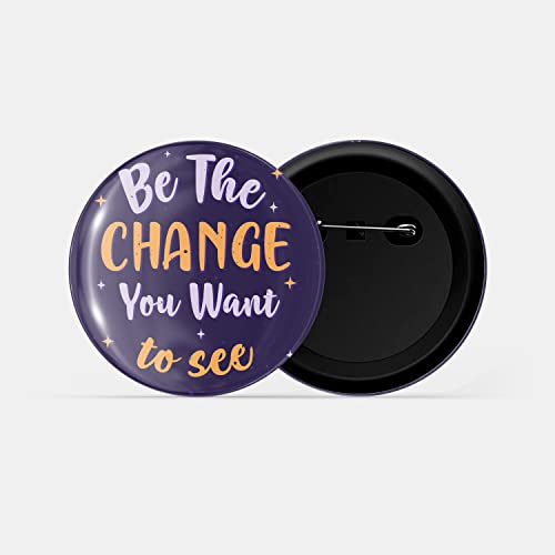 Image of dhcrafts Pin Badges Multicolor Positive Glossy Finish Design Pack of 1 (58mm)