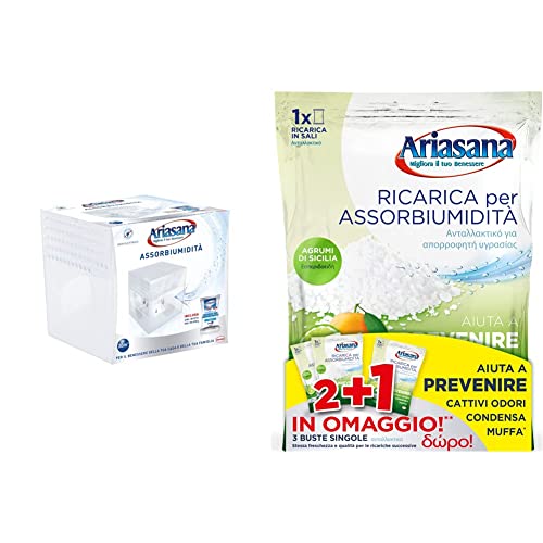 Ariasana Kit Mini Deumidificatore, Assorbi umidità...