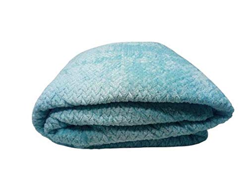 MANTA DE CASAL JACQUARD TRANÇAS VERDE 1,80x2,20 JOLITEX -1025