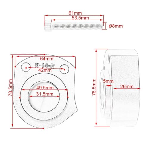 Elevadores de manillar moto zzr1400 2008-2011 abrazaderas de elevacion plata 2