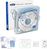KPOPIRUDA Cd Photocards binder Collect Book Retro Disc Idol Photocard Holder Binder Notebook Cover Photo Album Small Cards Storage for Kpop merchandise merch (Blue)