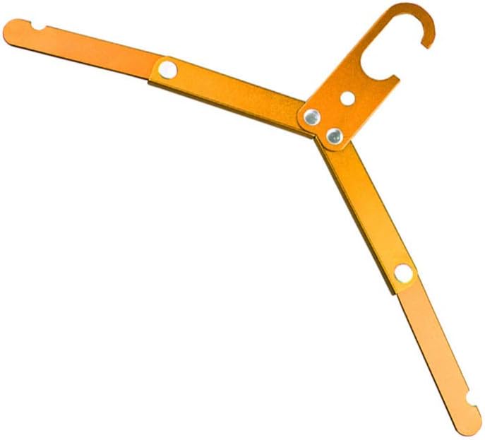Compact Folding Clothes Hanger - Lightweight Aluminium Alloy Travel Clothes for Space Saving Ideal for Camping Hiking and Backpacking Adventures