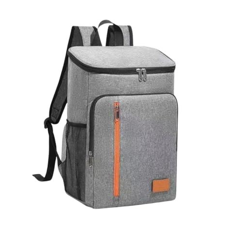 Mochila Térmica, Mochila Cooler, Bolsa Térmica à Prova de Vazamento, Bolsa Bag Bolsa Térmica Isotérmica Cooler Caixa Para Bebidas Praia Viagem, PREMIUM B202 (Cinza)