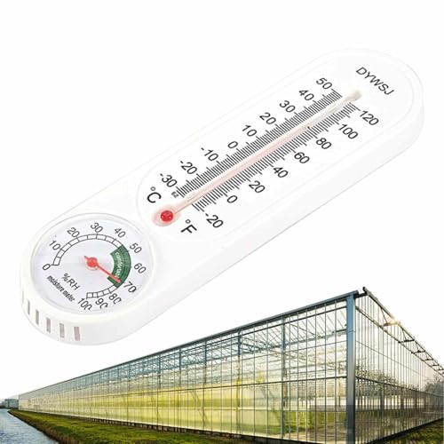 Mini termómetro interior - Medidor portátil de 6,5x23 cm, herramienta de medición de ABS, monitor de humedad de temperatura de doble lectura | Práctico higrómetro doméstico para estudios ambientales e