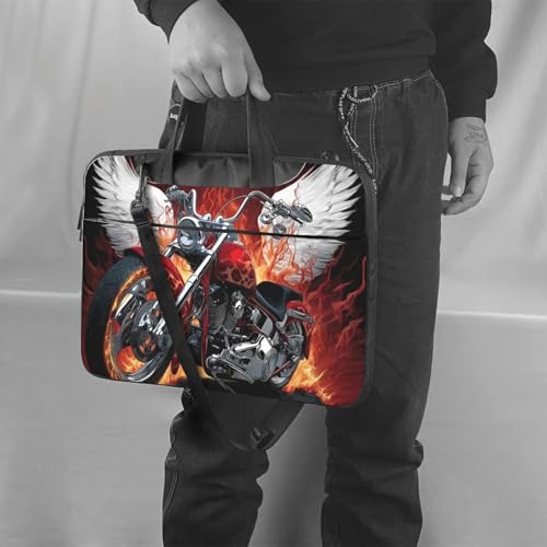 Bolso Maletín para Laptop 13 Pulgadas con Llamas Impermeable miniatura 2