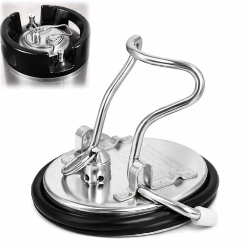 Gekufa Keg Lid Replacement with SS Pressure Relief Valve Fit for Corny Cornelius Keg, Homebrew Beer Keg, Soda Keg Lid