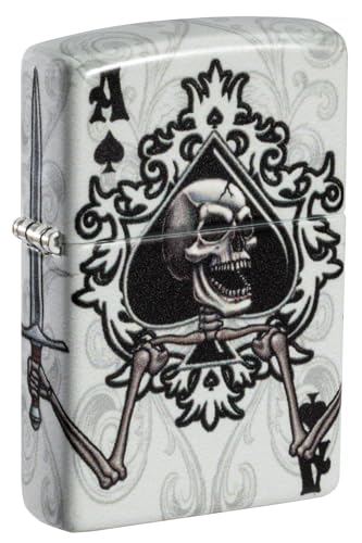 Encendedor Zippo Ace of Spades con calavera miniatura 1