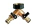 Produktbild Generic ycuk15073048 < 1 & 4068 * 1 > RS 3/10,2 cm Seite Garten Garten neue massivem Messing 2 Wasserhahn Adapter und Schlauch Wege Doppel Steckverbinder 3/10,2 cm NEU Massive B