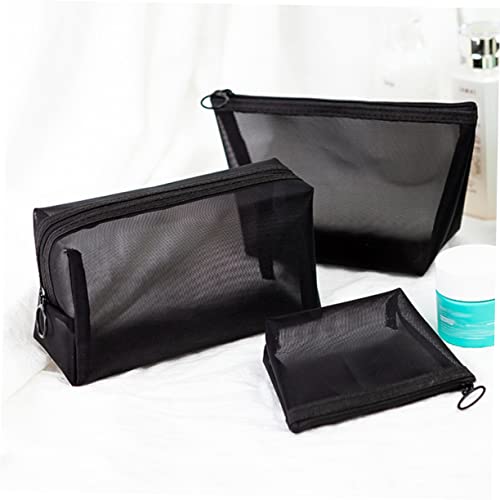 Beaupretty 3 Pecas Bolsa Pequena Bolsa De Maquiagem Transparente Nécessaire Transparente Maleta Maqu