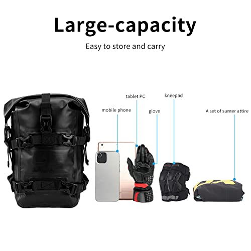 Bolsa para Defensas de Motocicleta Shkalacar, Bolsa Impermeable con Correa de Hombro, Alforja Lateral con Capacidad de 8L miniatura 6