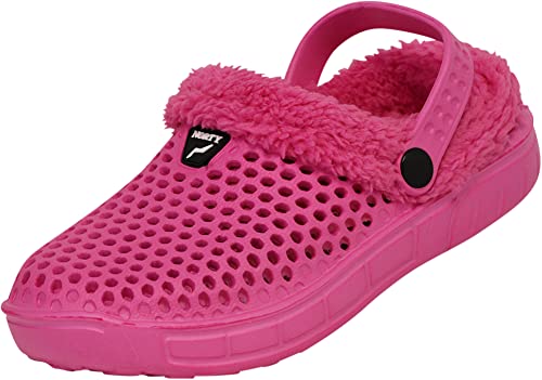 Norty Girl's Clog Sandal Faux Fur Lined, Pink 42096-3Muslittlekid #TOP13