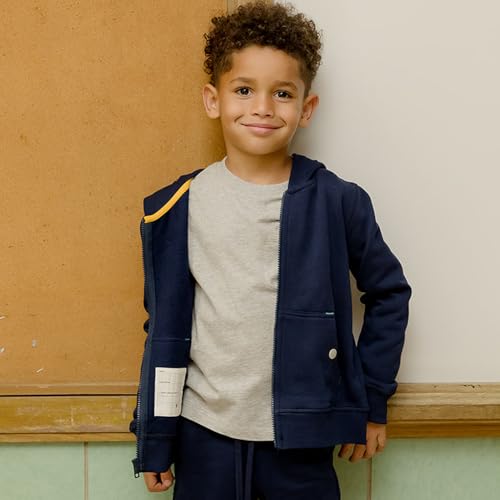 Image of Mightly Fleece Zip Hoodie | Boys & Girls' Organic Cotton Hooded Sweatshirts w /Pockets, Fair Trade Certified for Toddler&Kids