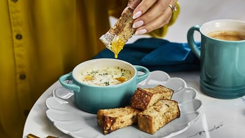 Image of Le Creuset Stoneware Mini Round Cocotte, 8 oz., Riviera
