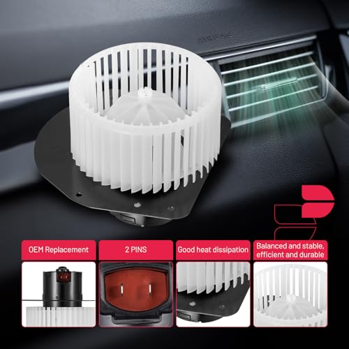 Image of BDFHYK AC Heater Blower Motor Fan 700014 Compatible with Lincoln Mark VI Town Car, Compatible with Mercury Grand Marquis, Bronco Crown Victoria F-100 F-150 F-250 F-350 LTD,HVAC Blower Motor Assembly