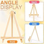 ESRICH 24 Pack 9 Inch Wood Easels, Easel Stand for Painting Canvases, Art,and Crafts, Tripod, Painting Party Easel, Kids Student Tabletop Easels for Painting, Portable Canvas Photo Picture Sign Holder - Image 4