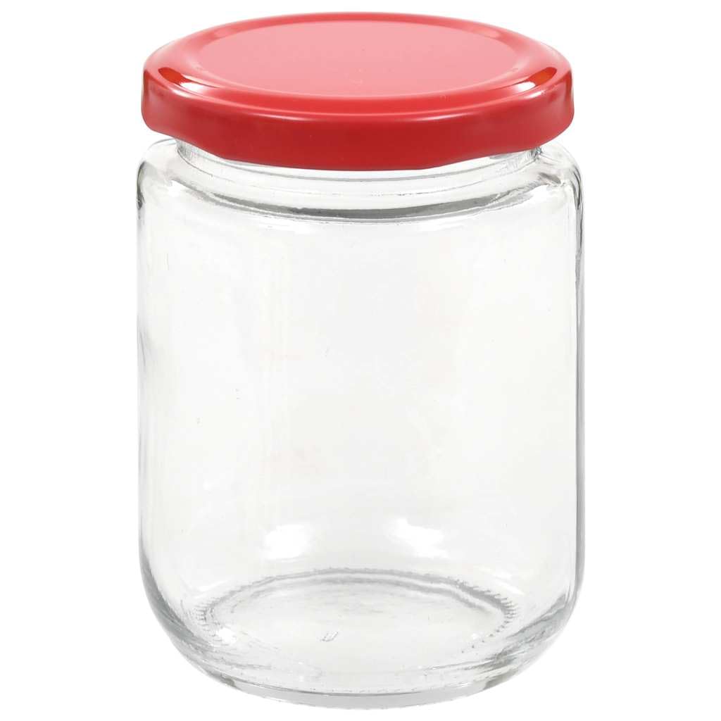 Marmeladengläser Set 48 Stk. 230 ml Mit Rotem Deckel