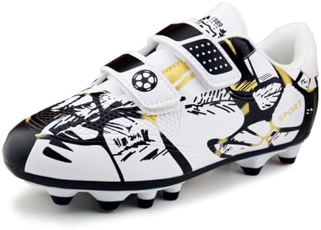 Fußballschuhe Kinder Fussballschuhe Jungen Mädchen Trainingsschuhe 28-37EU | Outdoor Kunstrasen Turf Football Shoes Unisex Fußball Schuhe Atmungsaktiv Rutschfest AG/FG Sportschuhe
