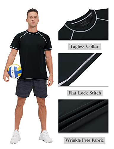 Image of Men's Swim Shirts Rash Guard UPF 50+ UV Sun Protection T-Shirt Quick Dry Fishing Beach T Shirts