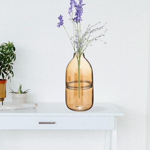 Vase en verre ambre pour embellir un salon ou une table vide - 4
