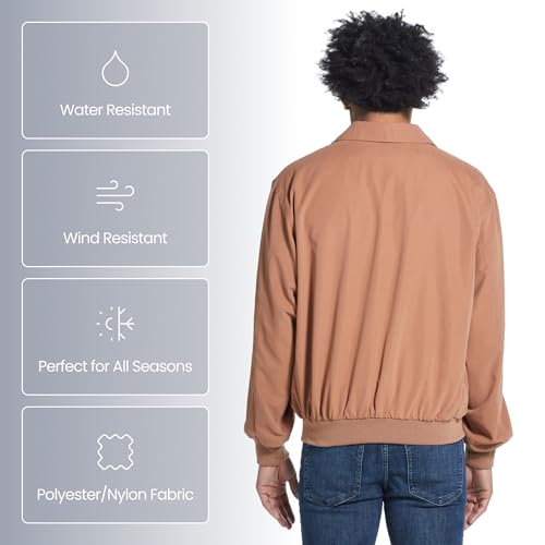 Image of Weatherproof Men's Golf Jacket - Lightweight Windbreaker, Water-Resistant Microfiber Shell, Perfect for Golf & Casual Wear