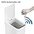 iTouchless 3 Gallon Bathroom Sensor Trash Can, 10 Liter Small Touchless Automatic Slim Garbage Bin with Lid, Smart Narrow Motion Control Commercial Waste Basket for Bedroom, Office, White