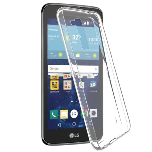 Heavy-Duty Ultra [Slim Thin] Flexible TPU Shock Absorption Soft Skin Silicone Protective Case Cover Compatible with T-Mobile LG K7 K330 Cellphone