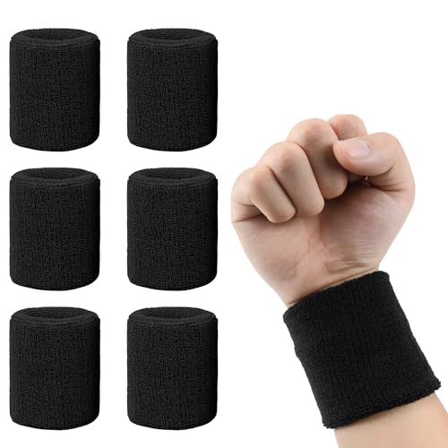 Generic 6 Pack Sweatbands Sports Wristband cover