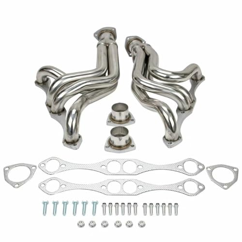 Exhaust Headers For 1955-1982 Small Block Chevy Car 150 210 Corvette & Bel Air & Del Ray 262 265 267 283 302 307 327 350 400 CID Small Block SB SBC Exhaust Manifold Header