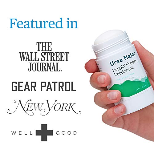 Ursa Major Natural Deodorant - Hoppin' Fresh | Aluminum-Free, Non-Staining, Cruelty-Free | Formulated For Men And Women | 2.6 Ounces #TOP4