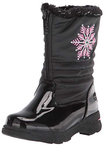 totes Girl's Vannessa Snow Boot, Black, 1