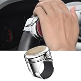 ASICPLB Auto Lenkrad Hilfe Assister Spin Knob für Isuzu All Models Dmax Mux 2000-2023 2024-pr, Lenkrad Boosterball für Auto, 360° Lenkhilfe Drehknauf für Müheloses Steuern, Rutschfester Griff
