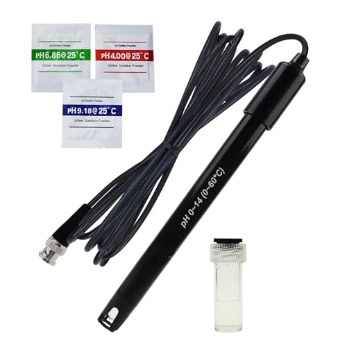Kit De Remplacement Pour Aquarium Hydroponique Plante Piscine Spa 0-14 Sonde D'électrode De Ph Connecteur Bnc, Câble De 300 Cm Pour Capteur De Test De...