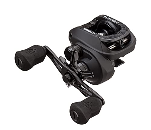 13 Fishing - Origin O1 Blackout Baitcast Reel - 7.3:1 Gear Ratio - Right Hand Retrieve (100 Size) (Fresh) - Obo1-7.3-Rh #TOP2