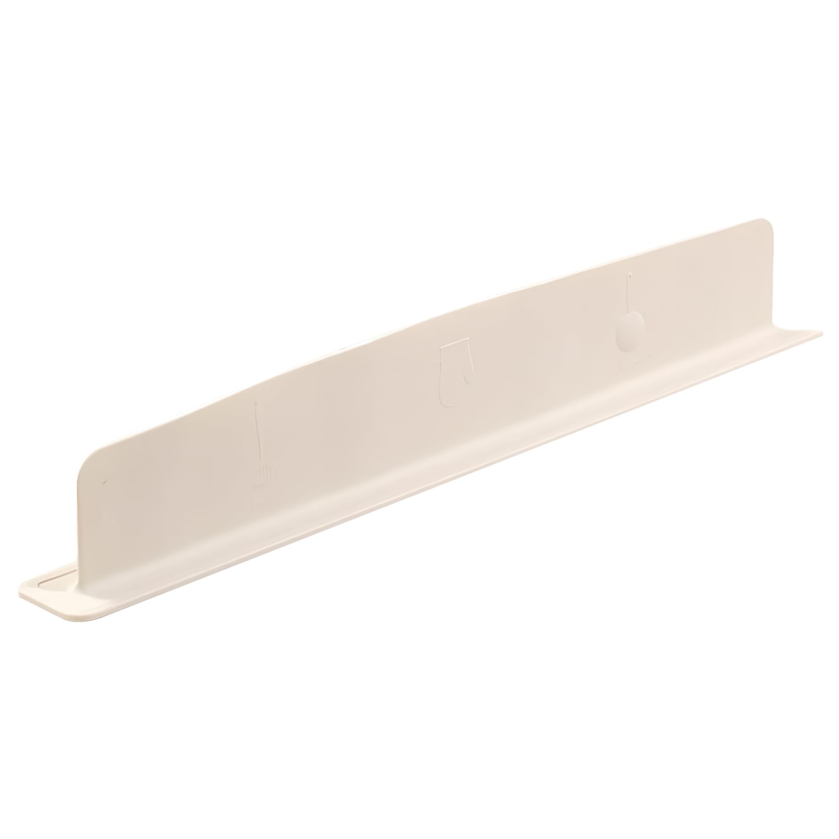 Protector contra salpicaduras para fregadero elevado, silicona beige con ventosa antihumedad