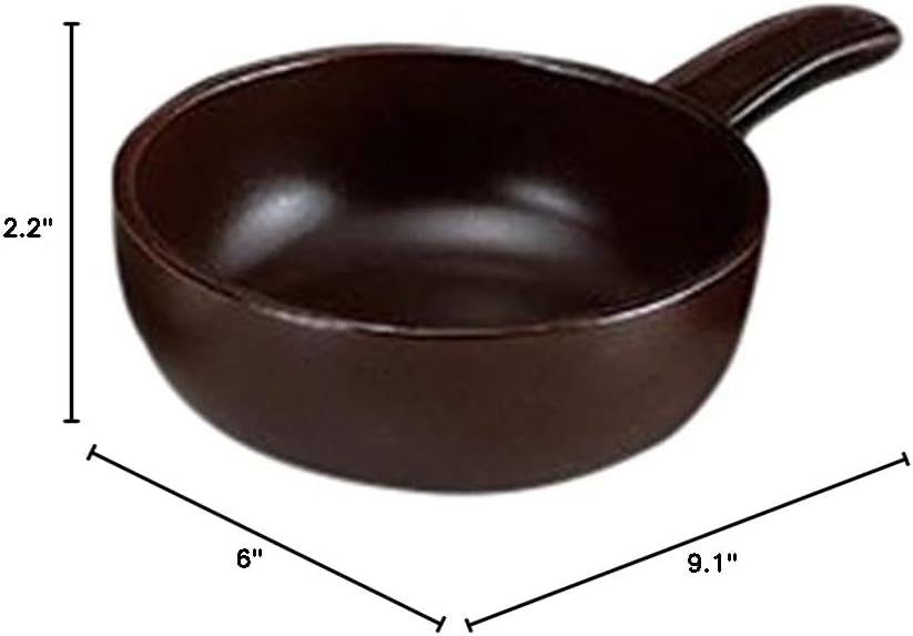 Set of 5, Heat Resistant Gratin, Western Ceramic, Single Item, Tea Single Handed Gratin, 9.1 x 6.0 x 2.2 inches (23 x 15.2 x 5.5 cm), 26.8 fl oz (680 cc), Direct Flame