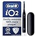 Oral-B iO2 Electric Toothbrush, 1 Ultimate Clean Toothbrush Head, 1 Travel Case, Toothbrush for Adults (Night Black), Designed by Braun, 2 Pin UK Plug