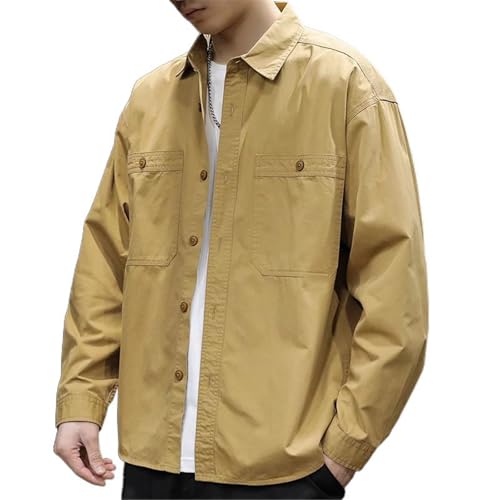 Chemise rétro workwear homme aux finitions soignées style américain vintage