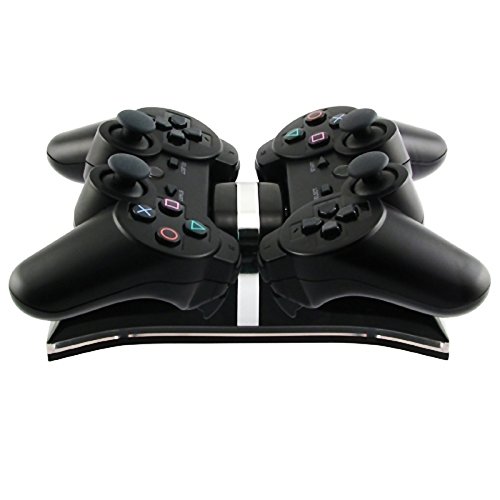 ATC Dual Charging Station / USB LED Charger Station for Sony PS3 Controllers Play Station 3