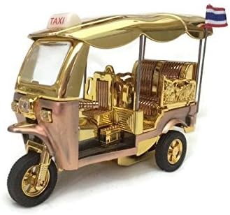 Tuk Tuk Thailand Taxi Fancy Model Collectible 6" Aluminium