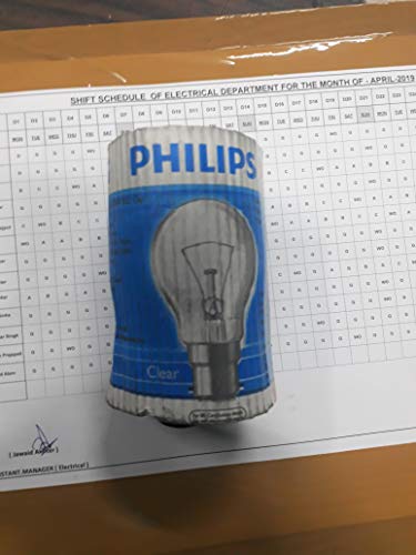 PHILIPS 100 watts B22D GLS Incandescent Bulb, Clear (Pack of 4)