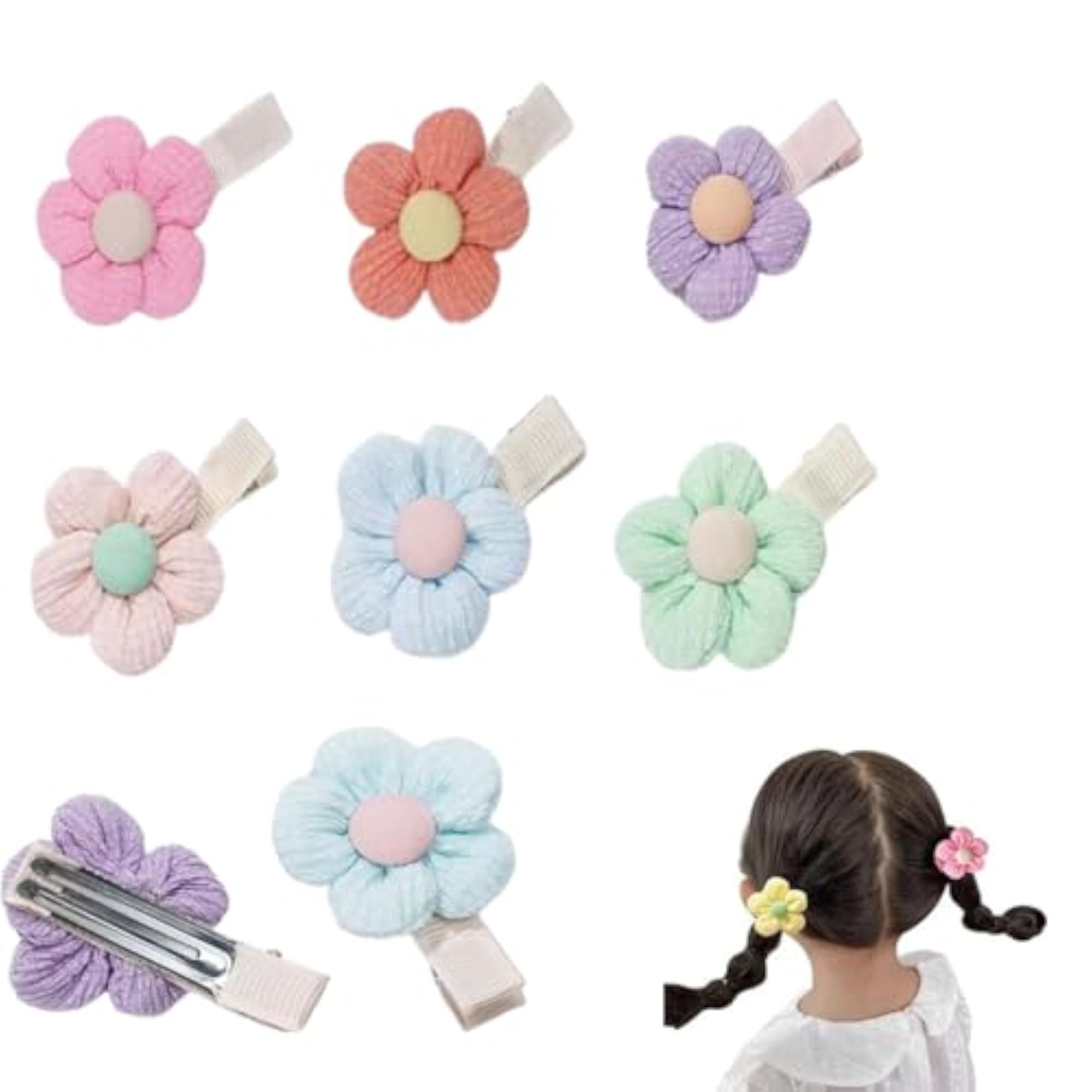Stylish Hair Accessories with Bows and Alligator Clips