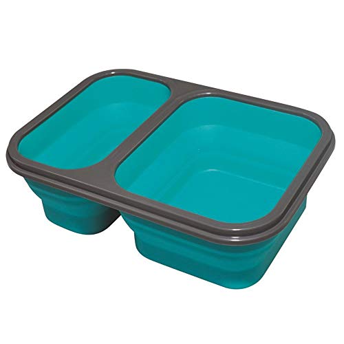 Girotondo Baby Marmita Com Divisória Dobrável Silicone Verde Jade