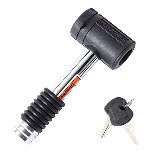 METOWARE Trailer Hitch Receiver Lock, Swivel Head Hitch Lock 5/8